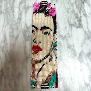 Artisan Made Frida Kahlo Hand Woven Beaded Bracelet